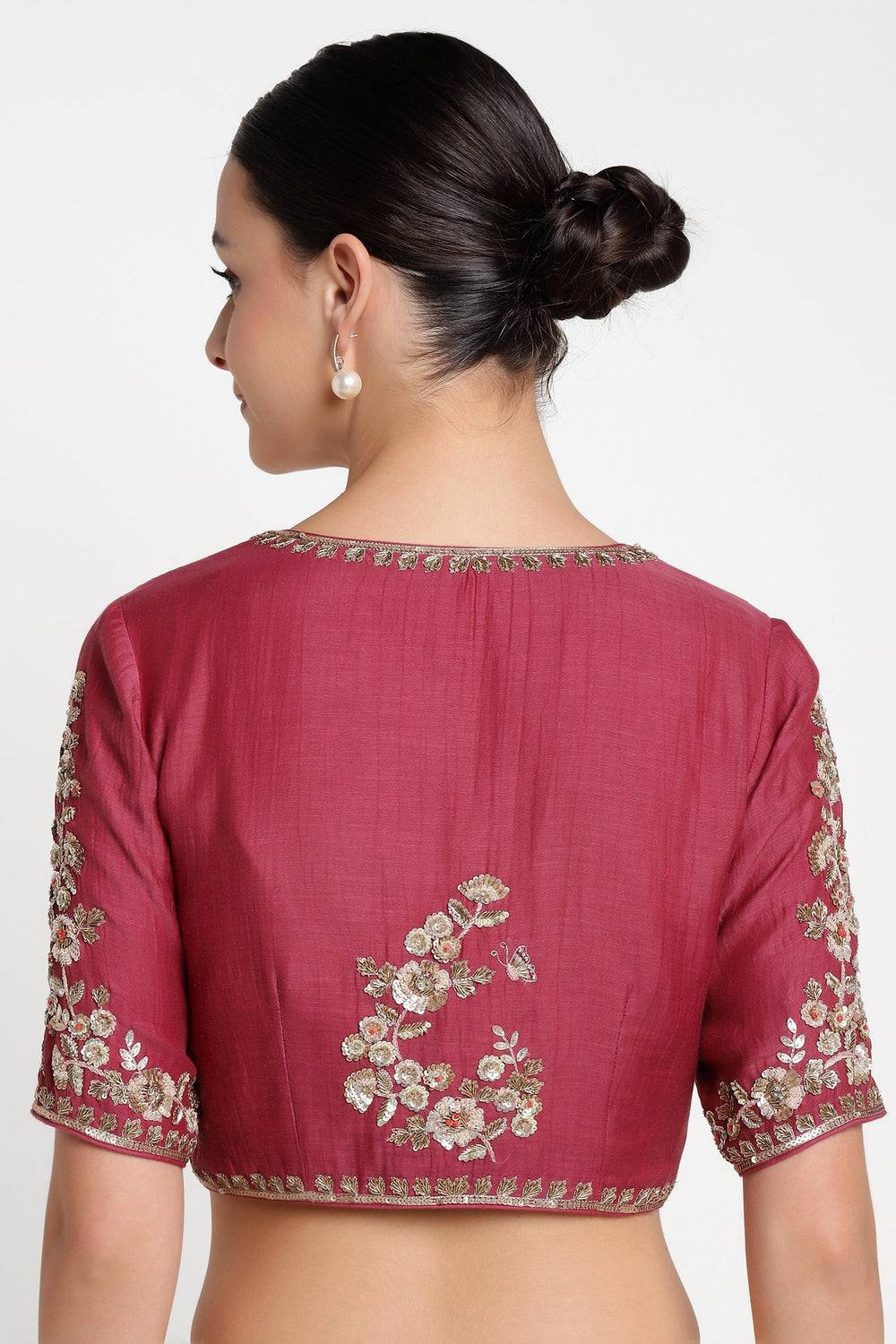 Maroon Noor E Summer Blouse