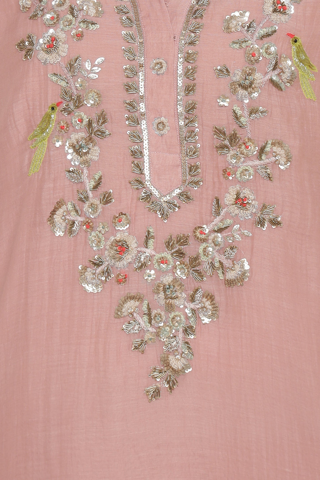 Pink Noor E Phool Coord Set