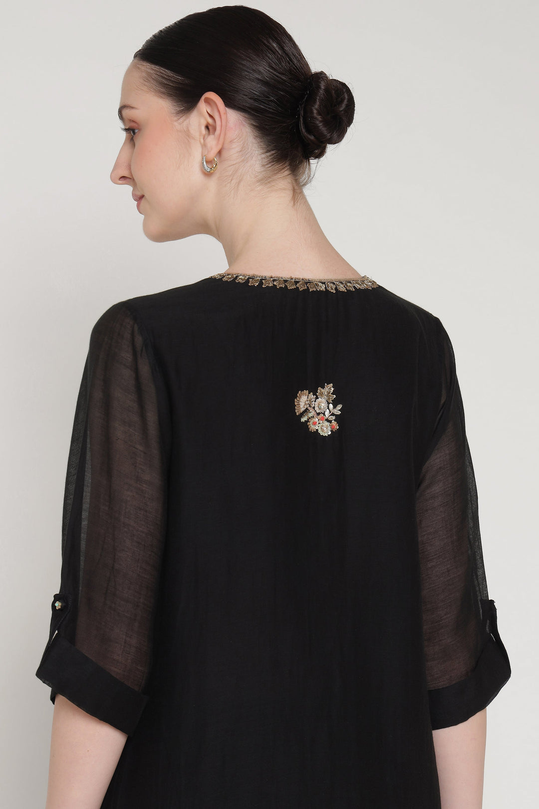 Black Noor E Phool Coord Set