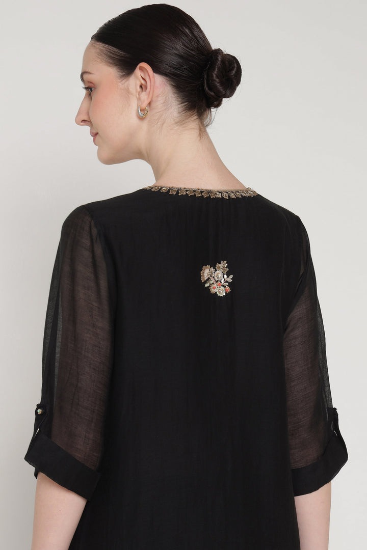 Black Noor E Phool Coord Set