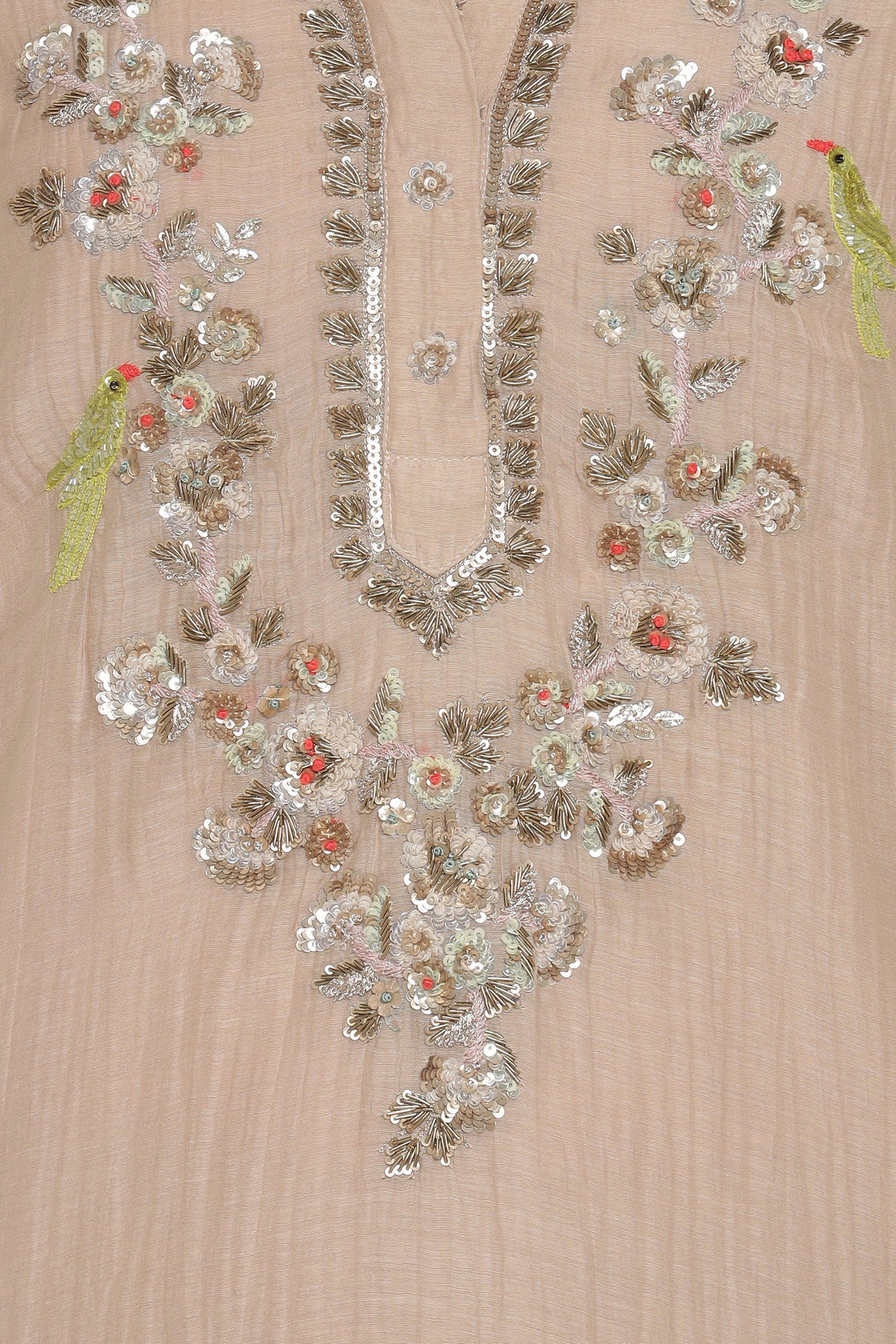 Beige Noor E Phool Coord Set
