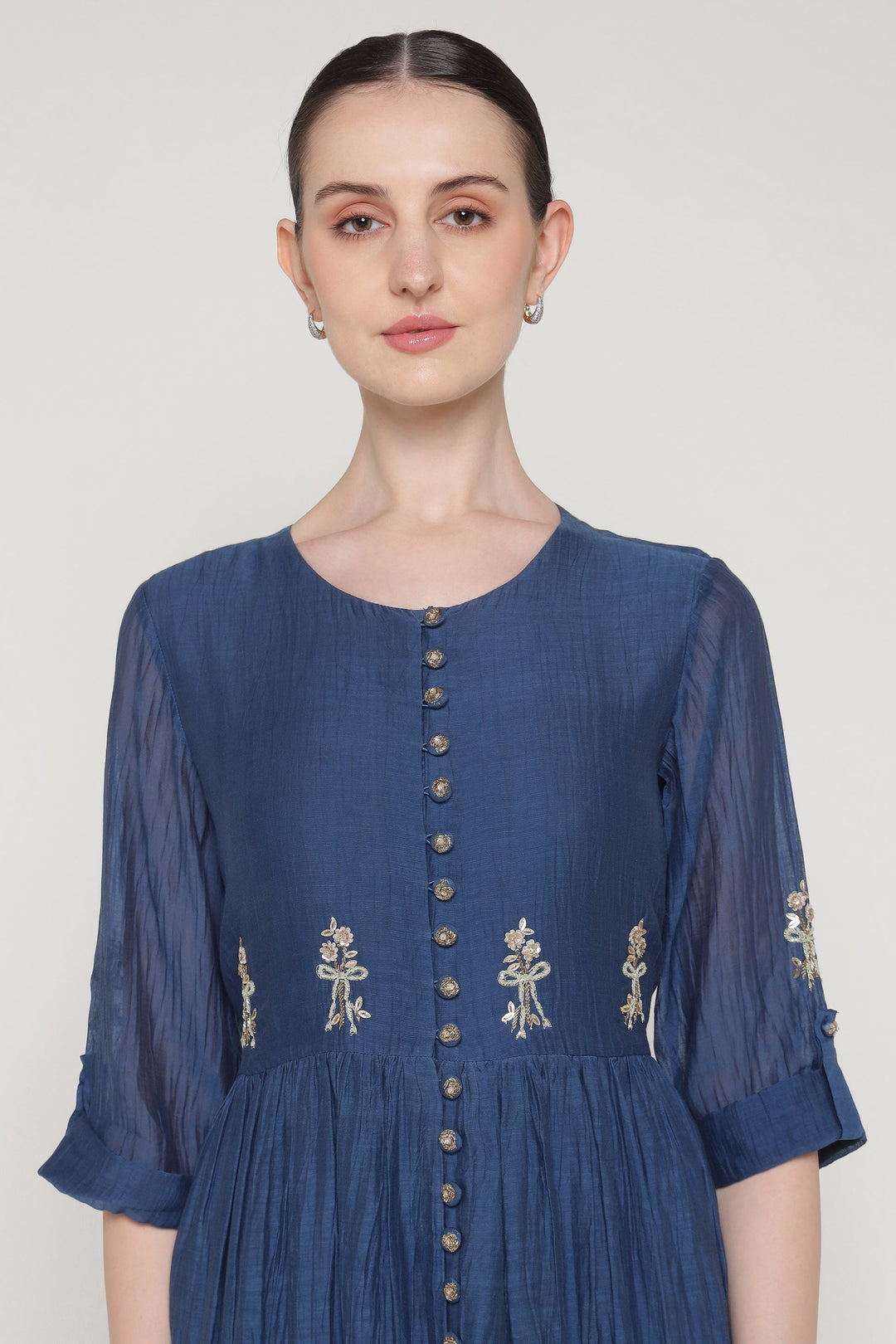 Amber Blue Noor E Bow Tier Dress