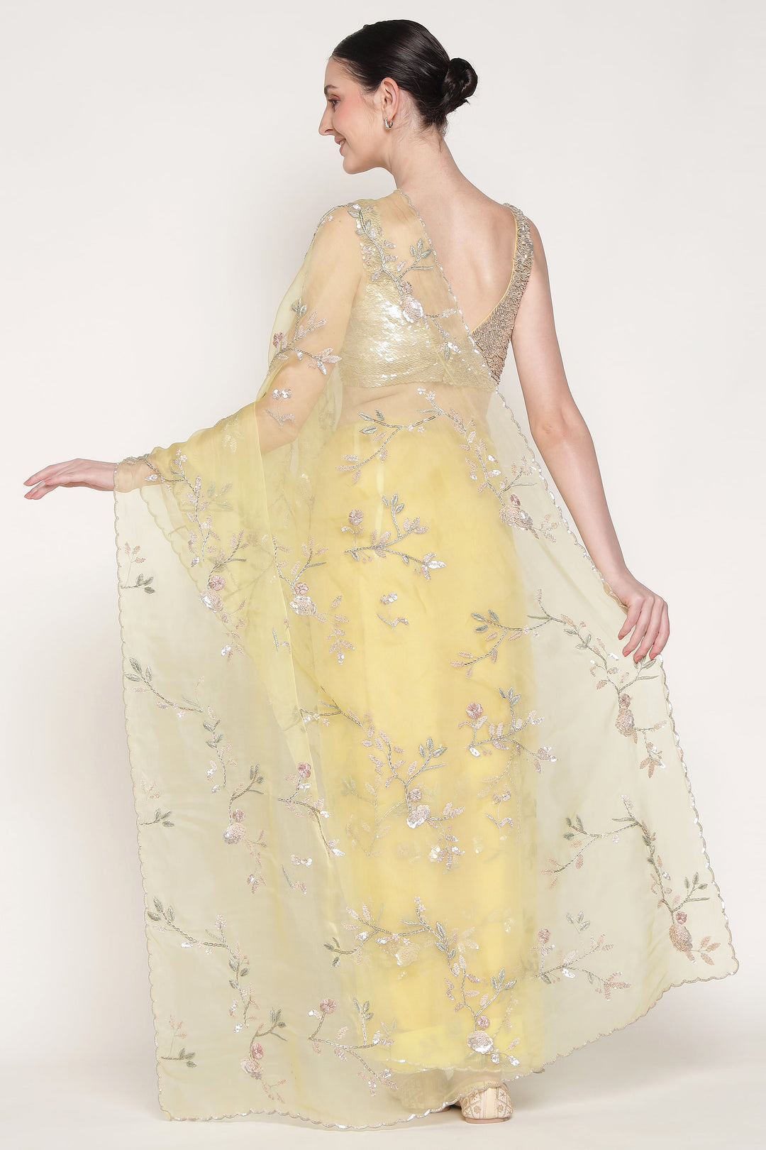 Yellow Buttercup Saree Set