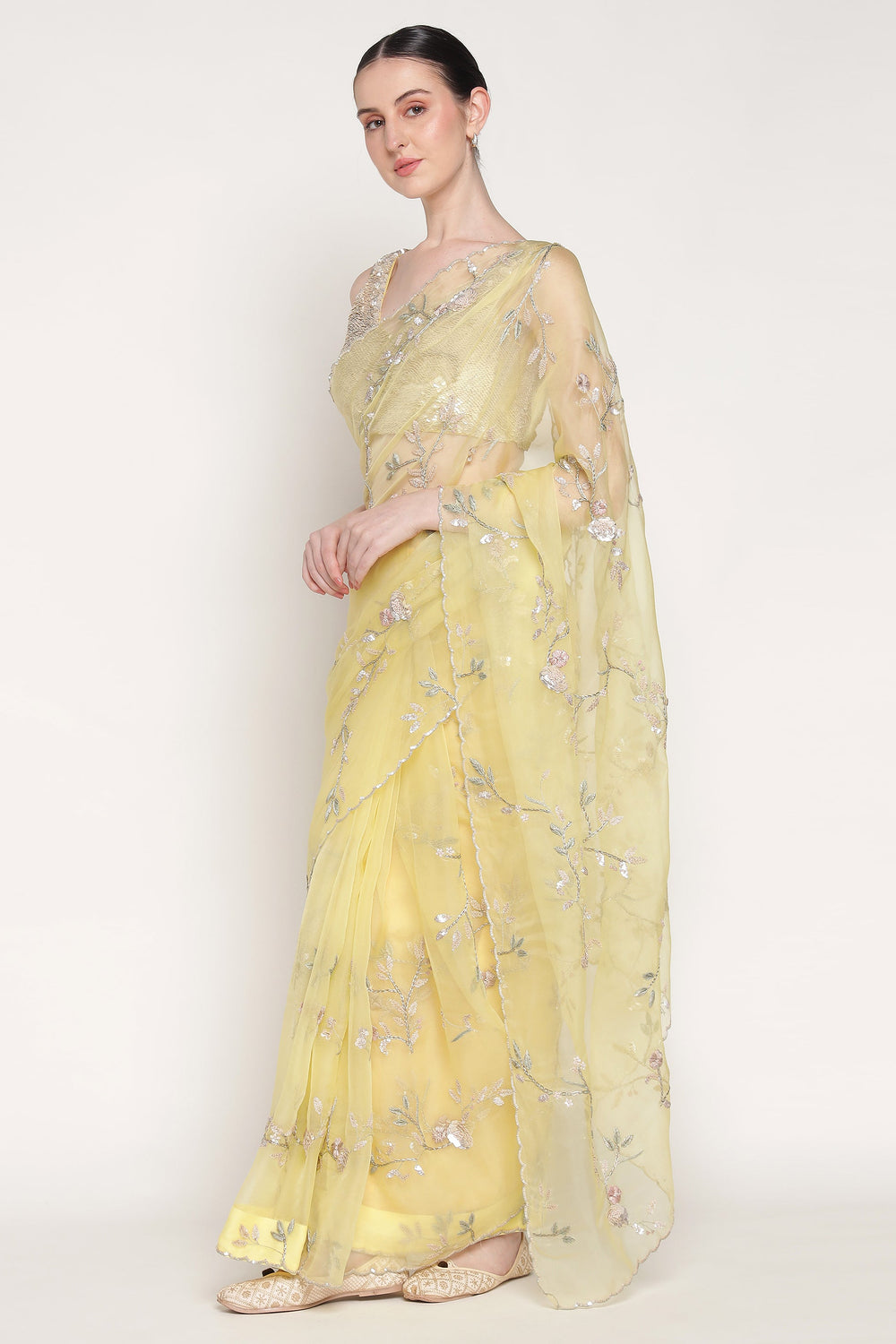 Yellow Buttercup Saree Set