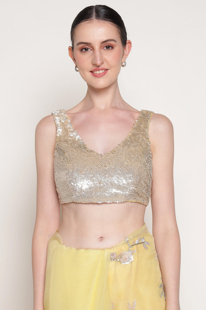 Yellow Buttercup Saree Set