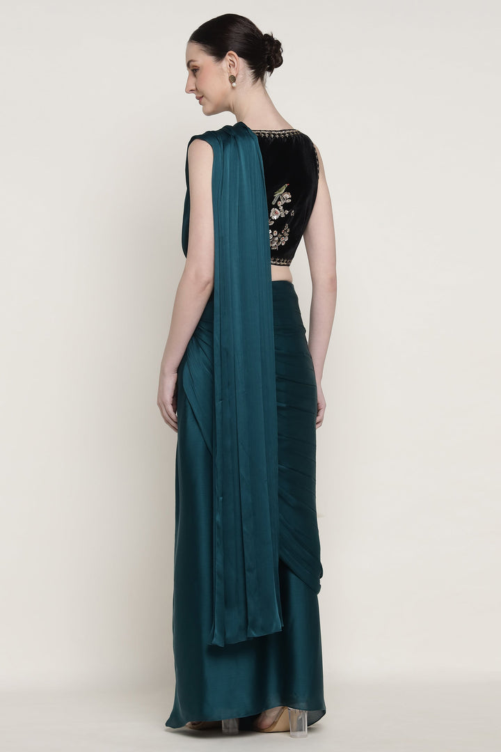 Noor E Phool Drape Saree