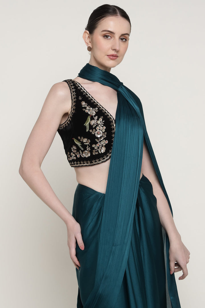 Noor E Phool Drape Saree