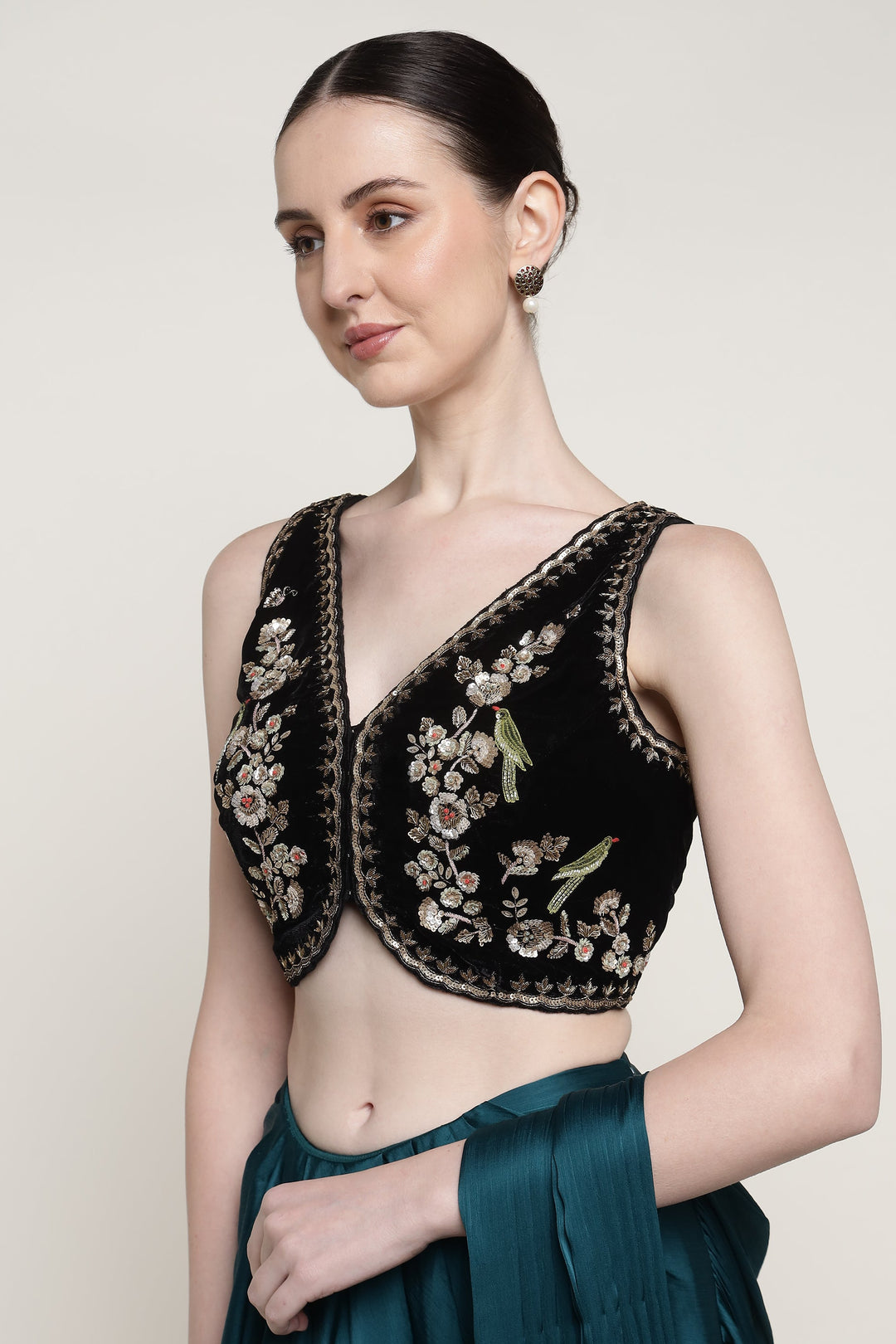 Noor E Phool Drape Saree