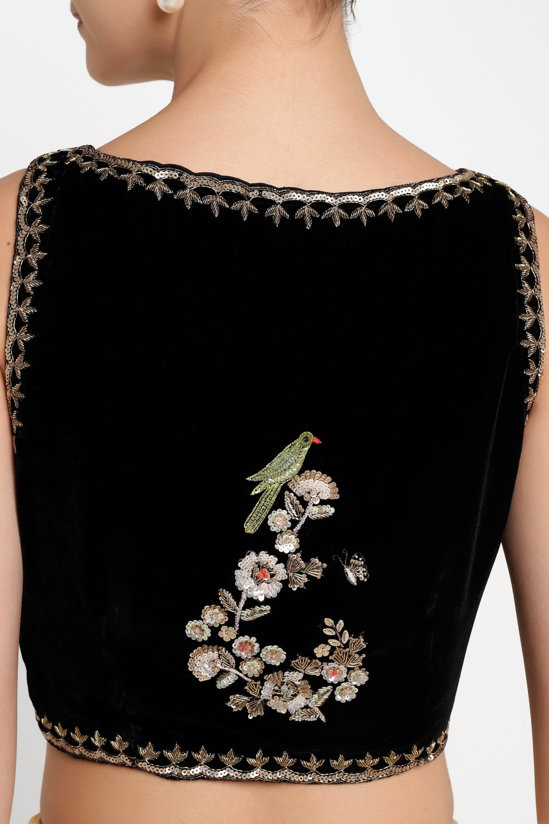 Velvet Noor E Phool Blouse