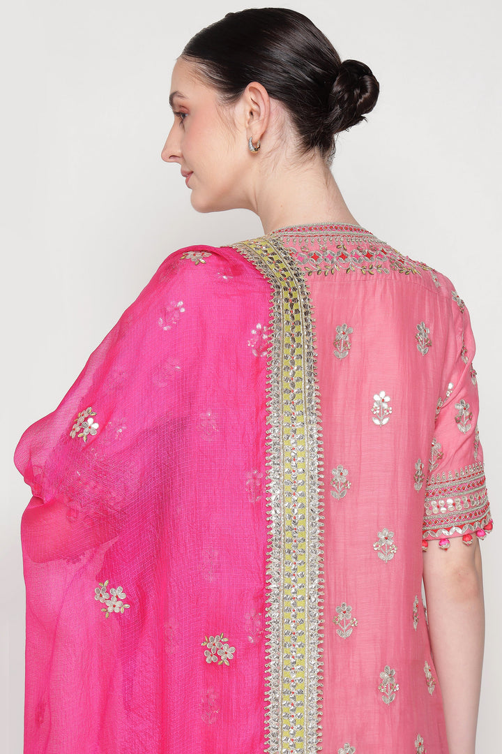 Pink Vrinda Garara Set