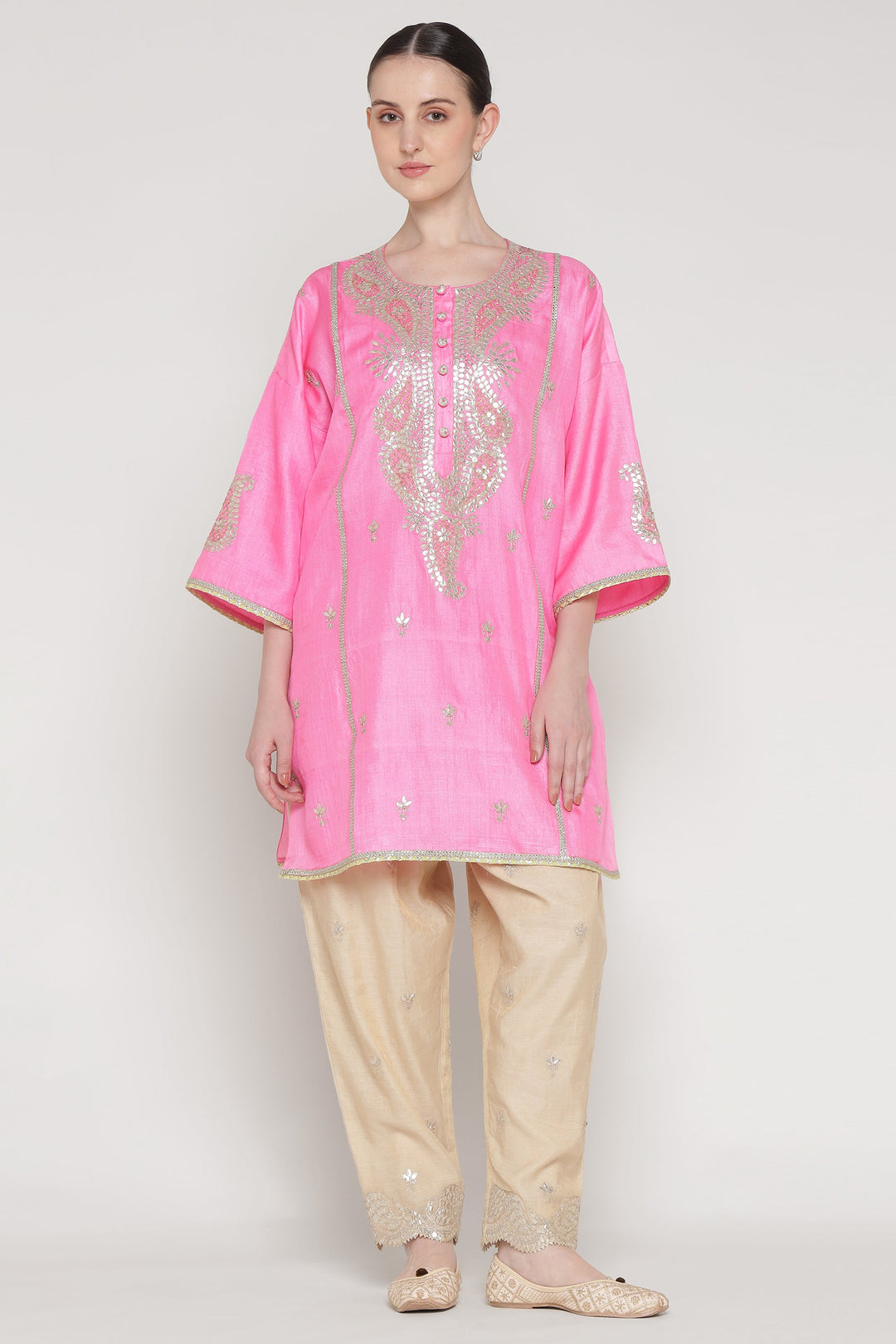 Pink Gota Ambi Tunic