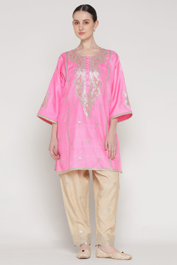 Pink Gota Ambi Tunic