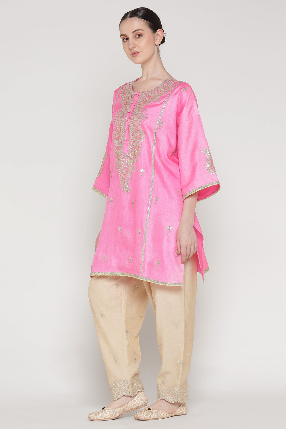 Pink Gota Ambi Tunic