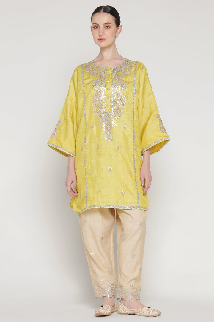 Yellow Gota Ambi Tunic
