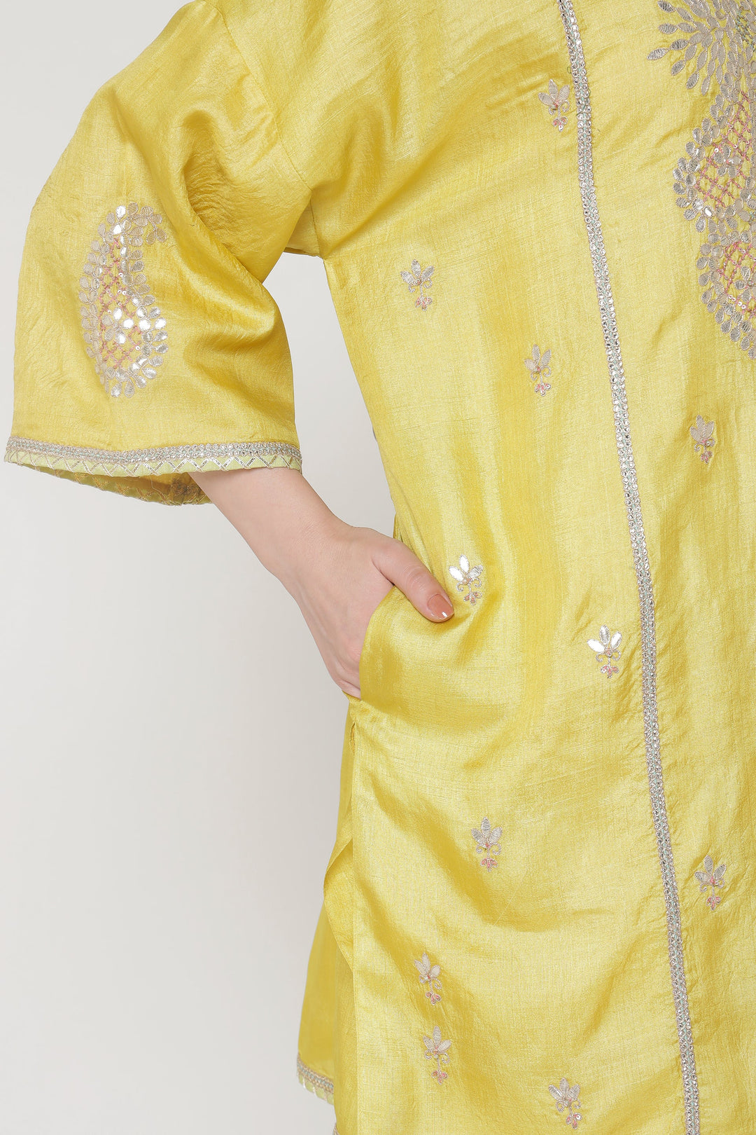 Yellow Gota Ambi Tunic