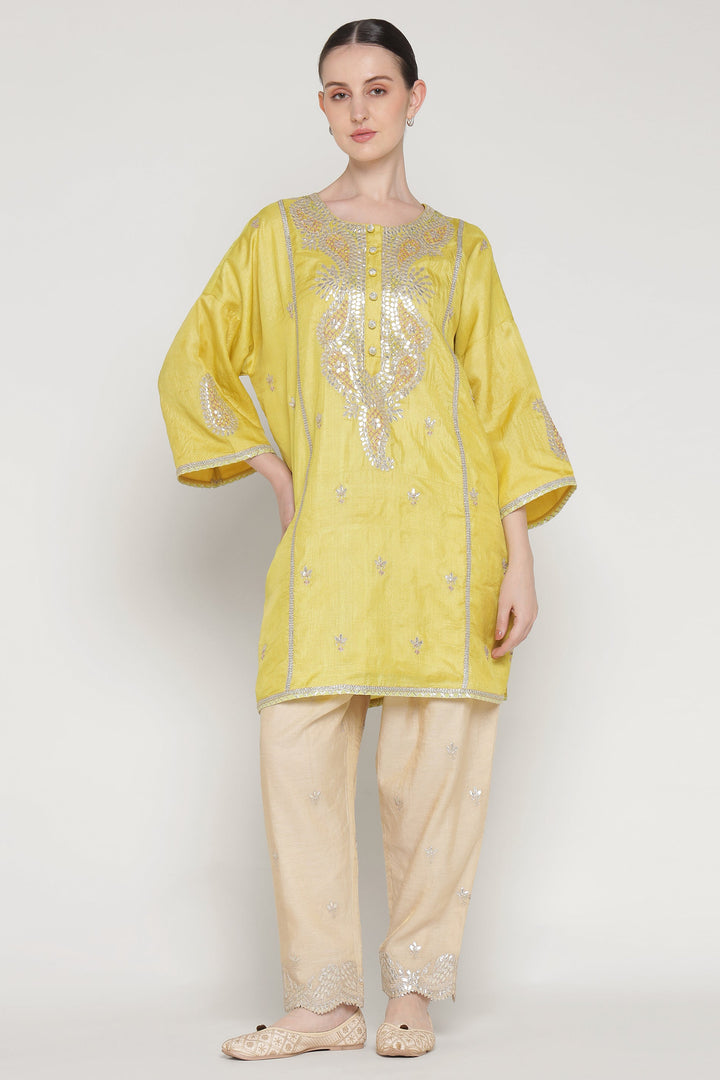 Yellow Gota Ambi Tunic