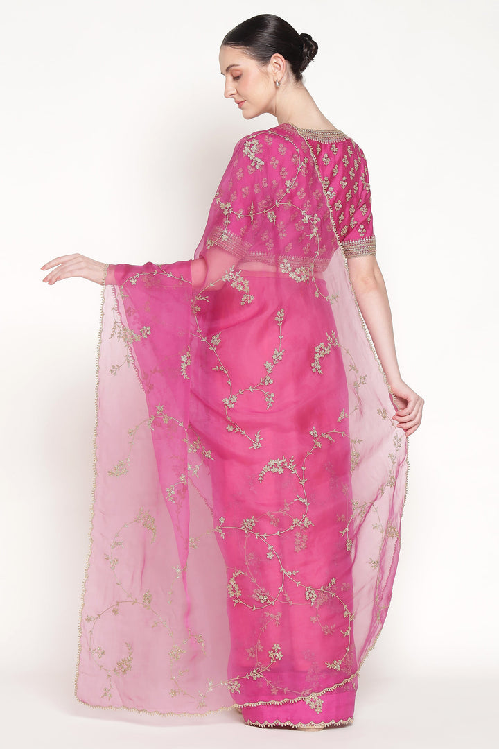 Jamun Vrinda Dori Saree Set