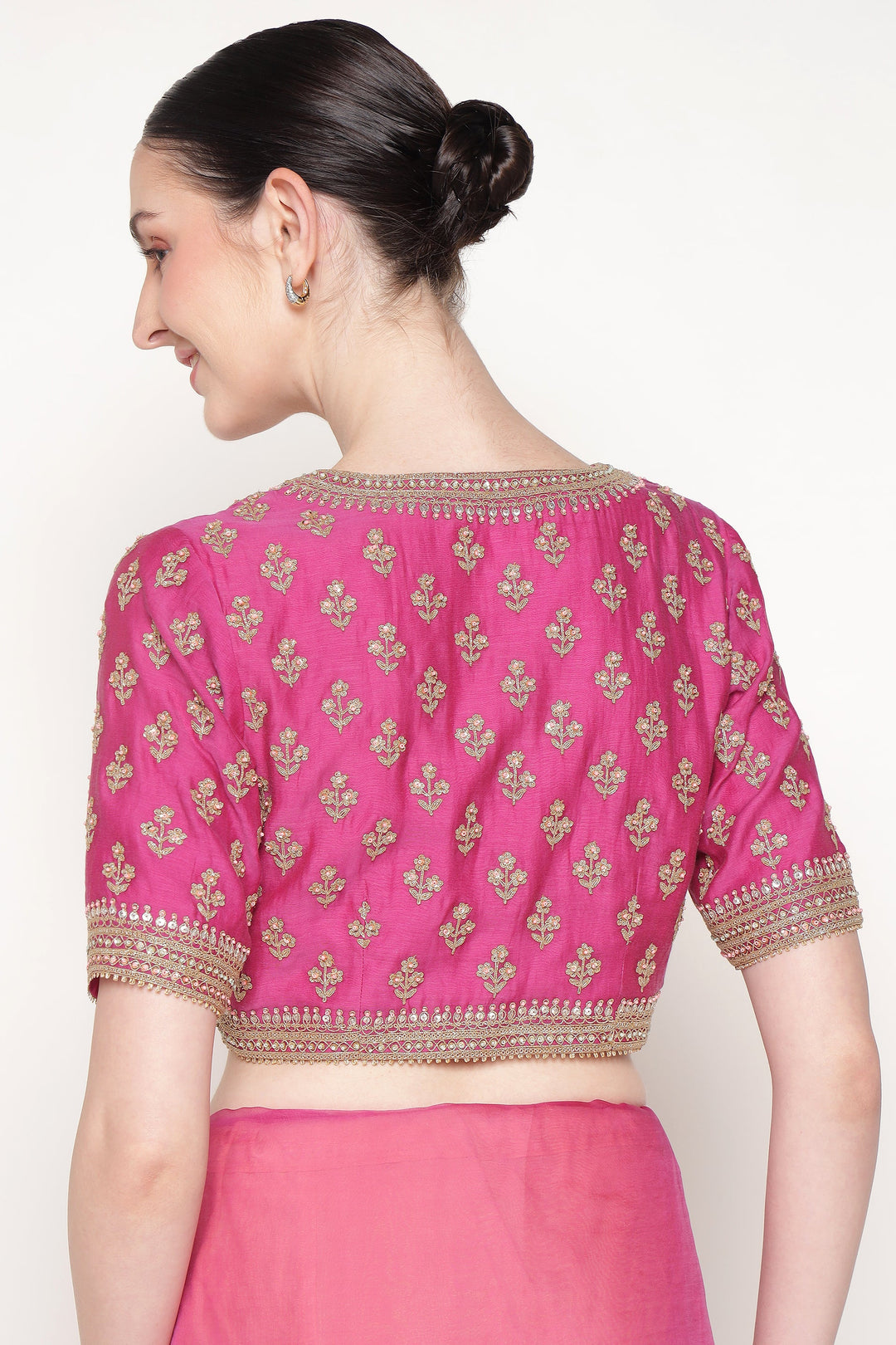 Jamun Vrinda Dori Saree Set