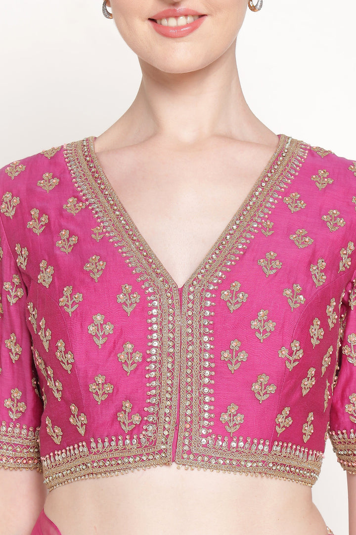 Jamun Vrinda Dori Saree Set