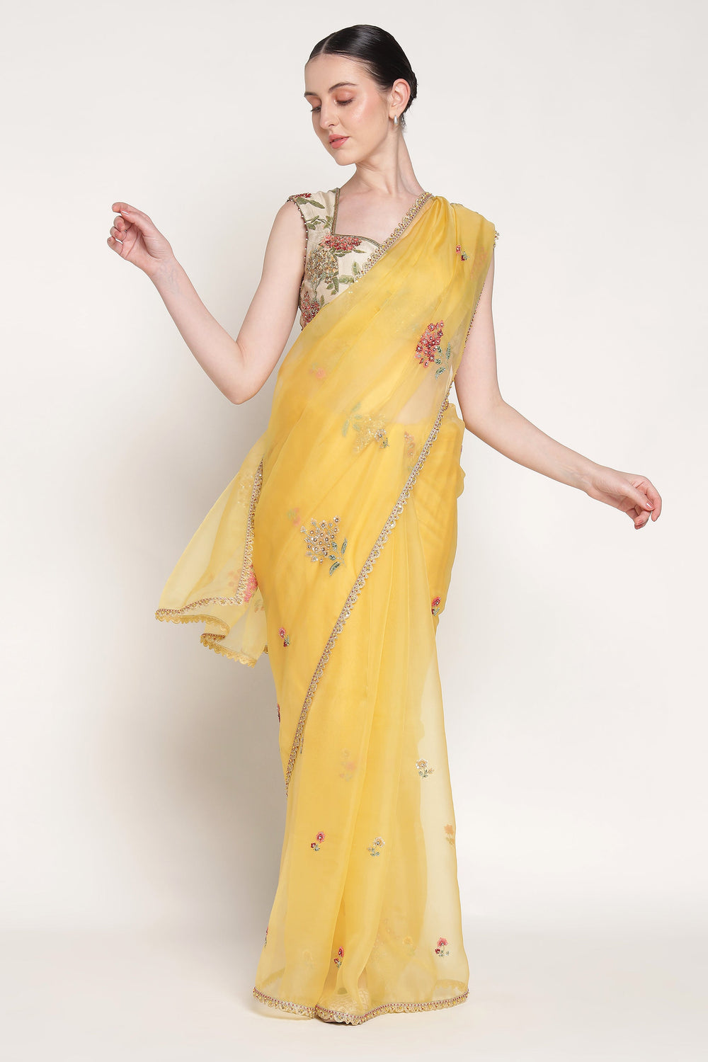 Yellow Esha Saree