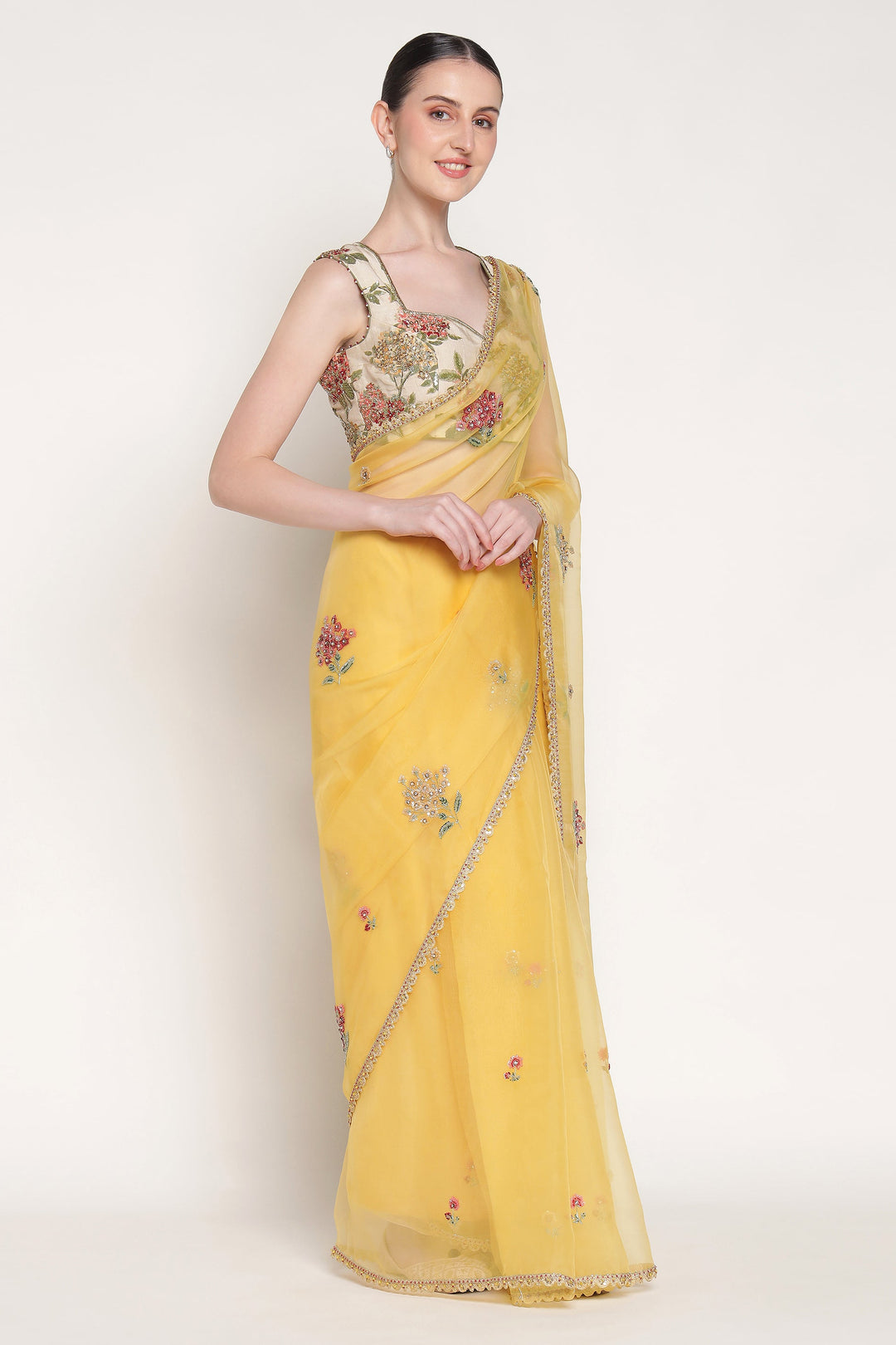 Yellow Esha Saree