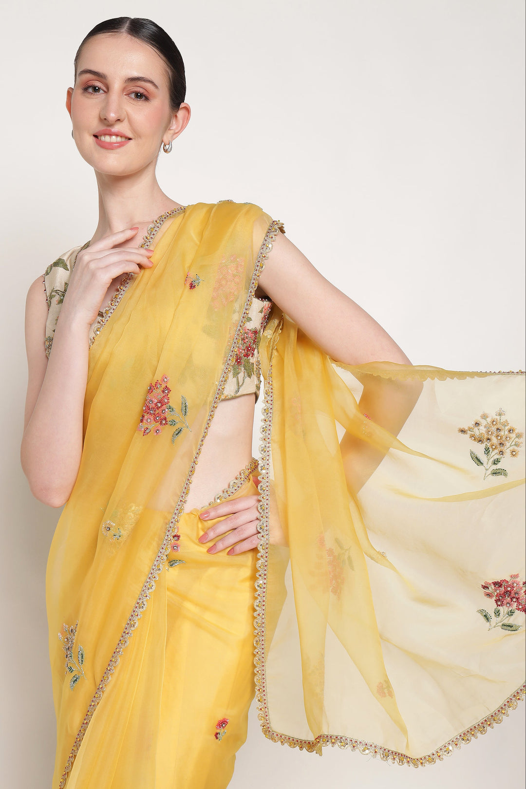 Yellow Esha Saree