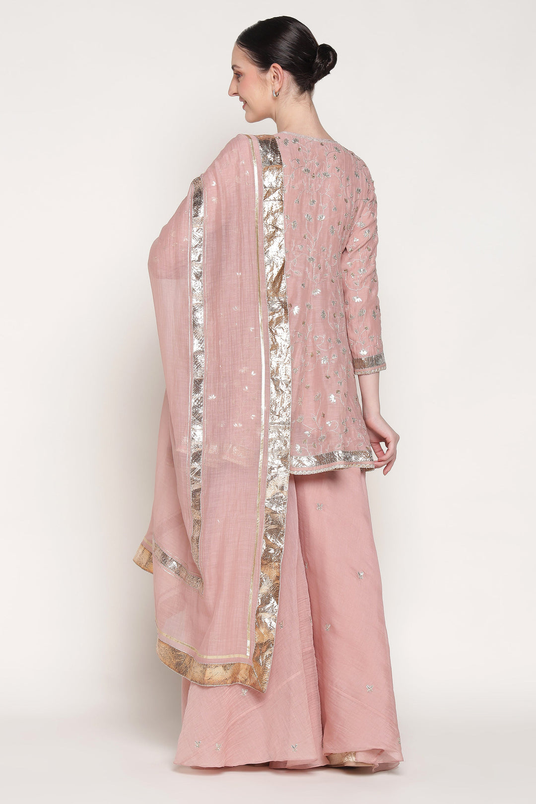 Noor Pink Delara Short Anarkali