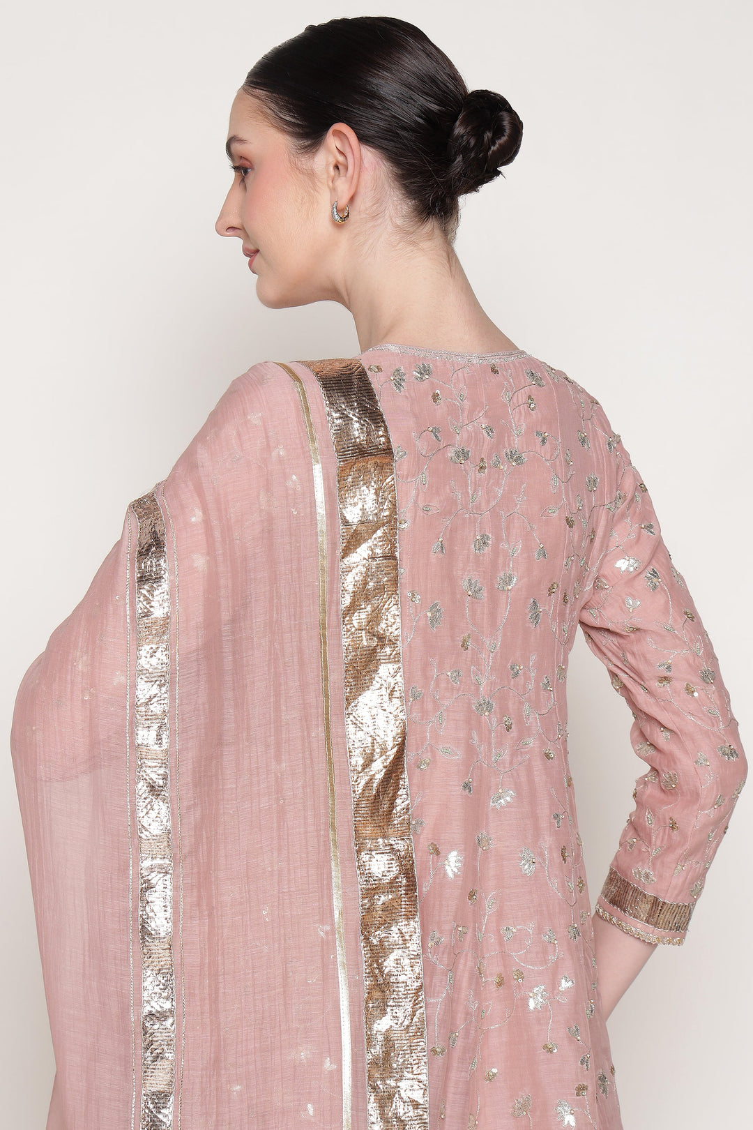 Noor Pink Delara Short Anarkali