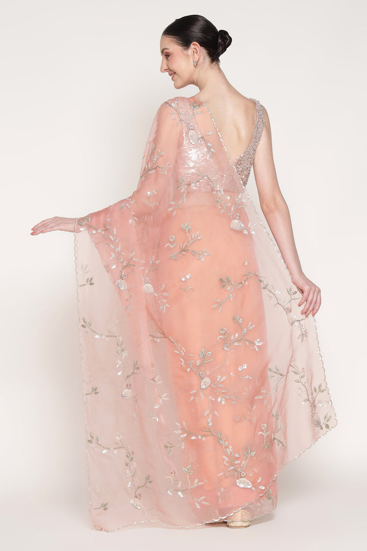 Blush Pink Buttercup Saree Set