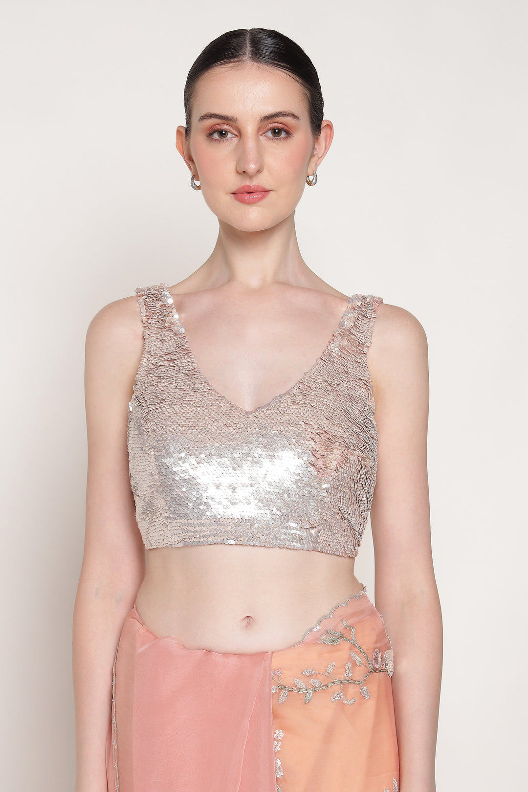 Blush Pink Buttercup Saree Set