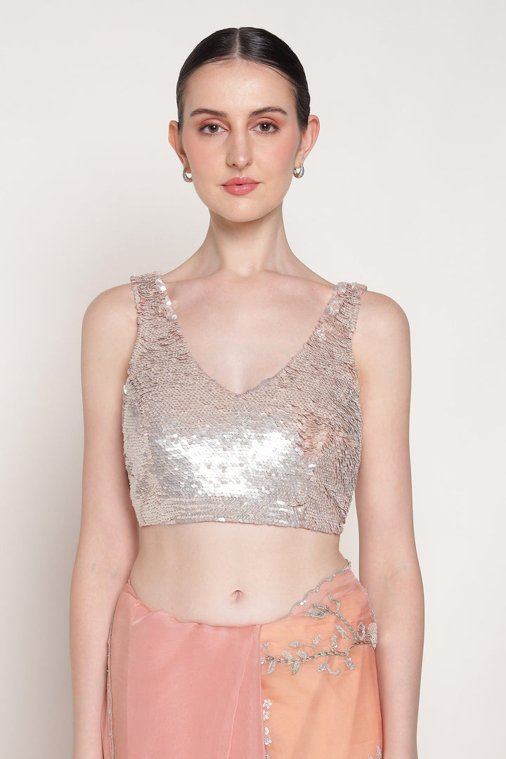 Blush Pink Buttercup Saree Set