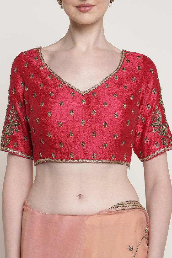 Antique Flower Saree Set