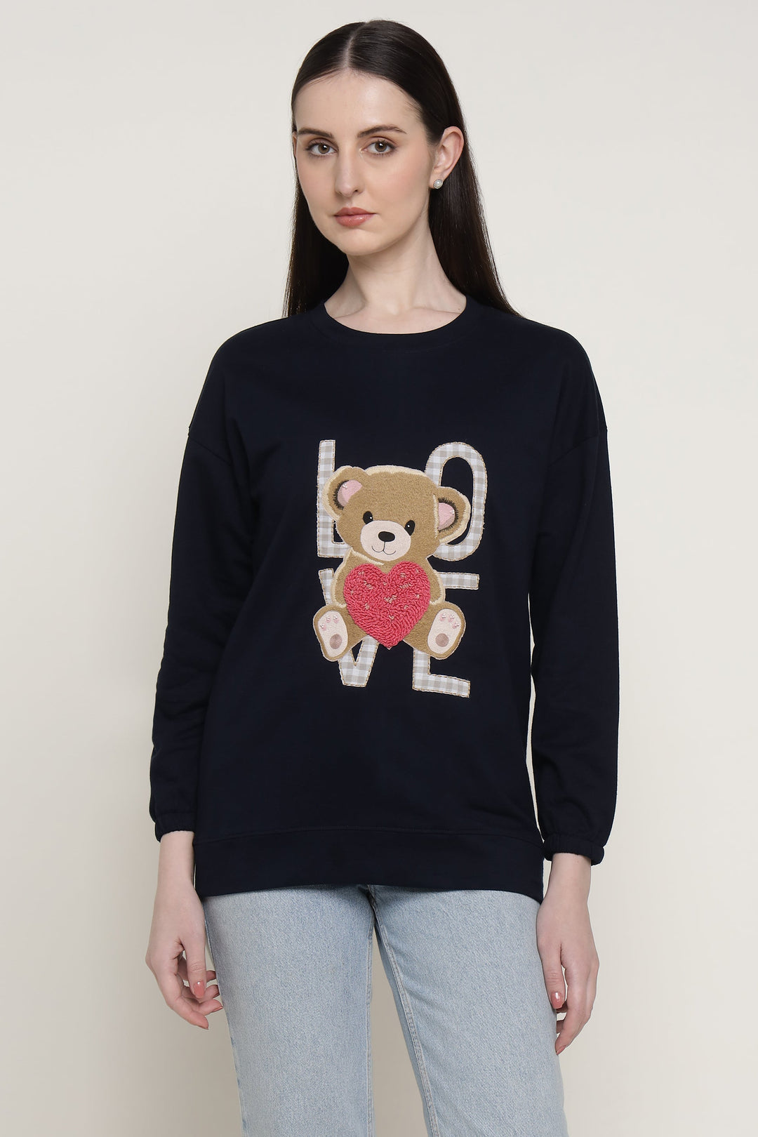 Navy Beary Much In Love Sweatshirt