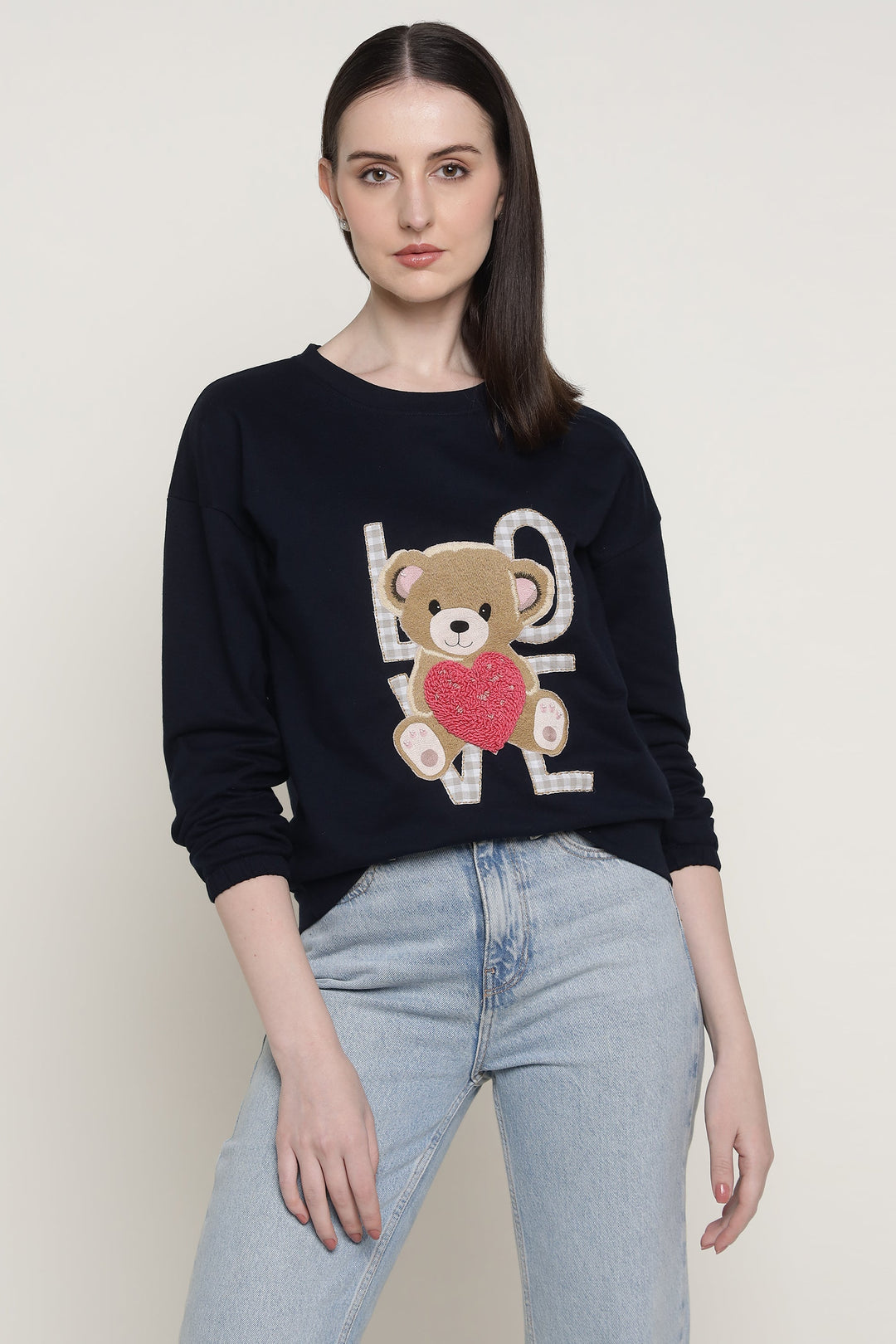 Navy Beary Much In Love Sweatshirt