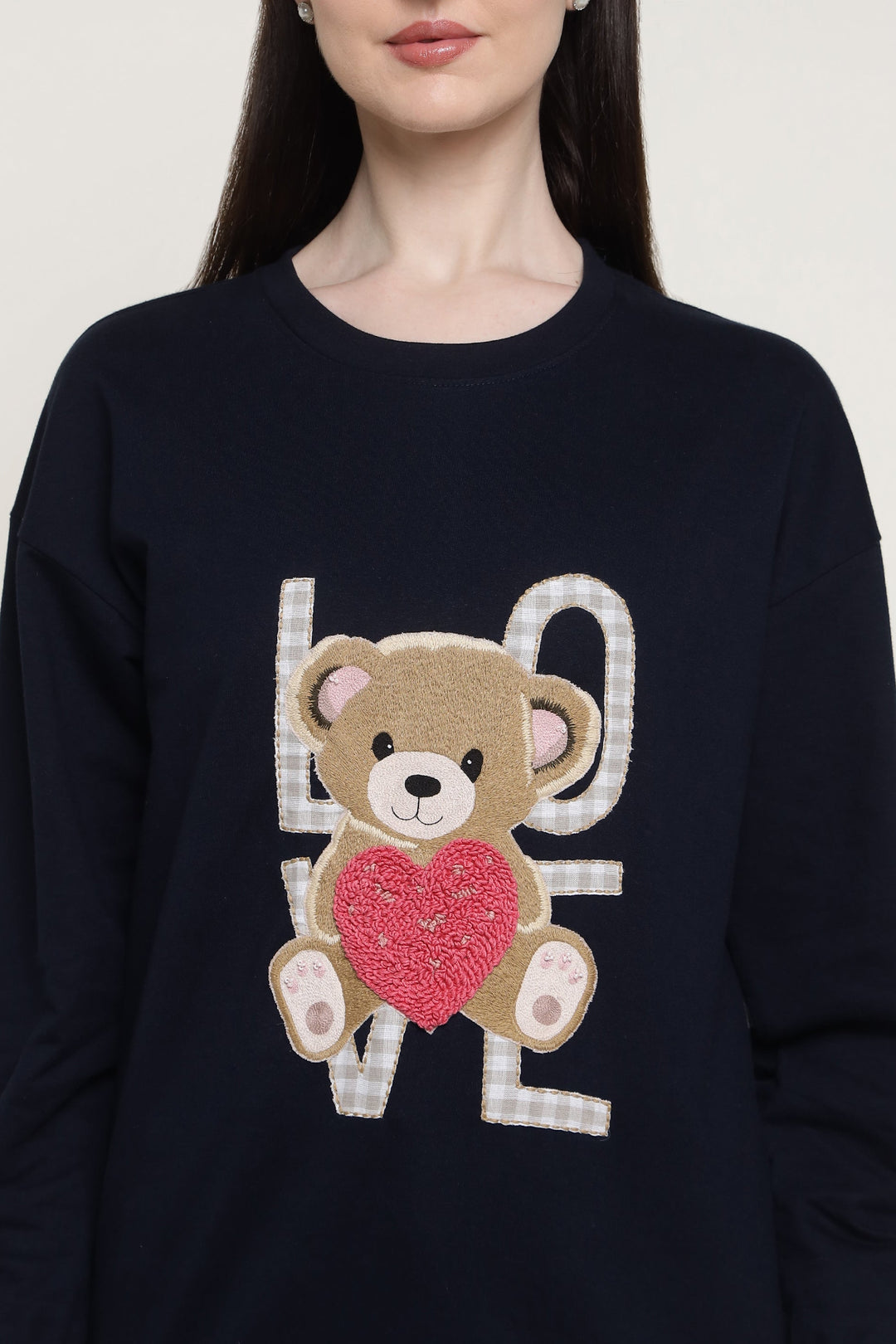 Navy Beary Much In Love Sweatshirt