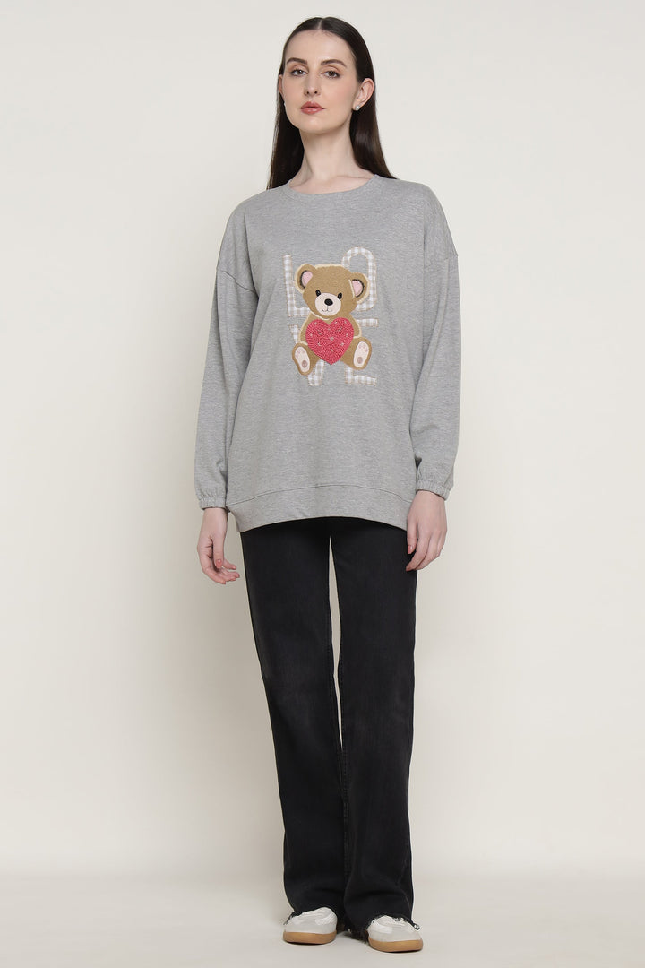 Grey Beary Much In Love Sweatshirt