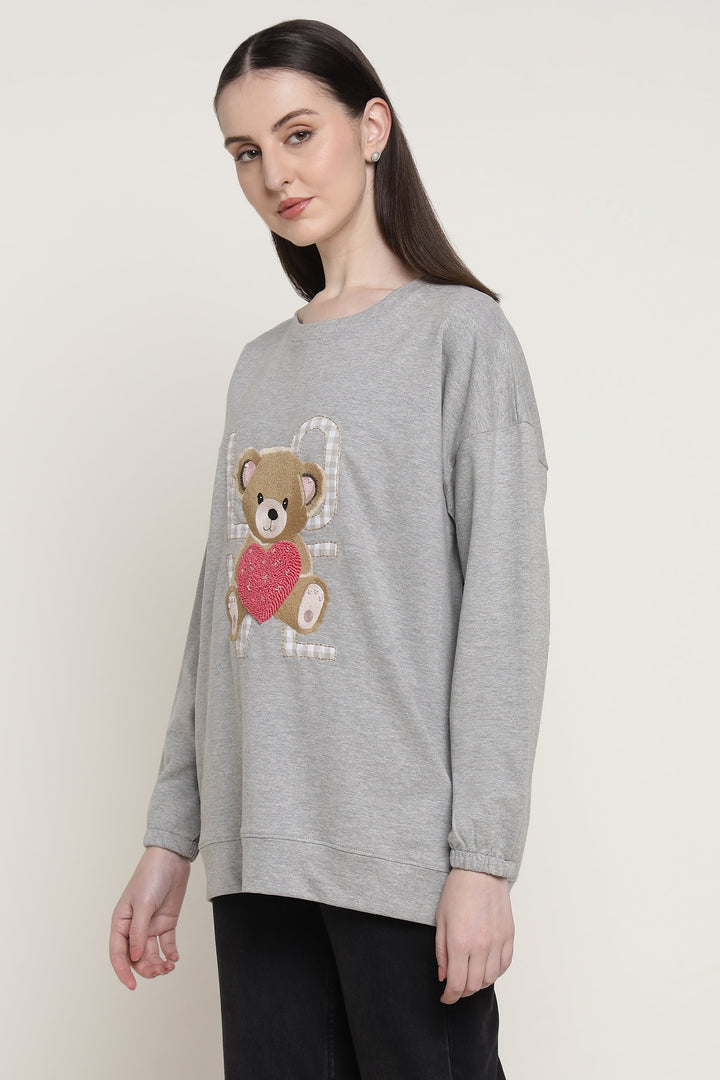 Grey Beary Much In Love Sweatshirt