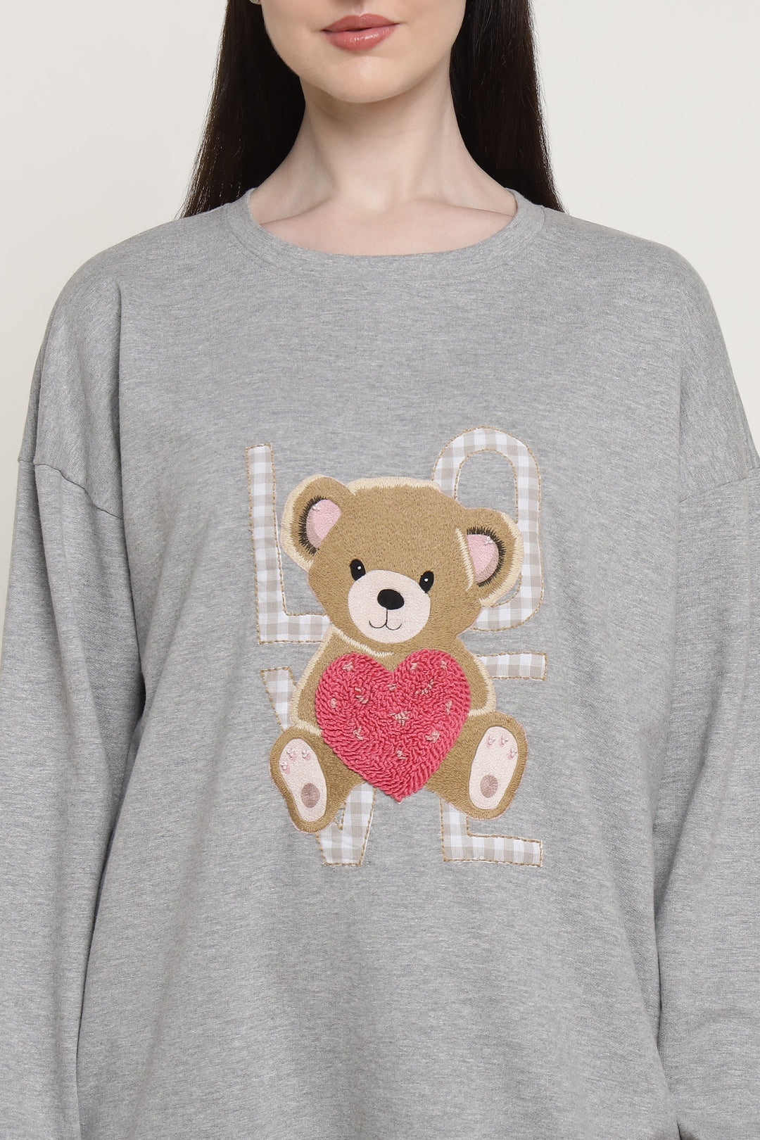 Grey Beary Much In Love Sweatshirt