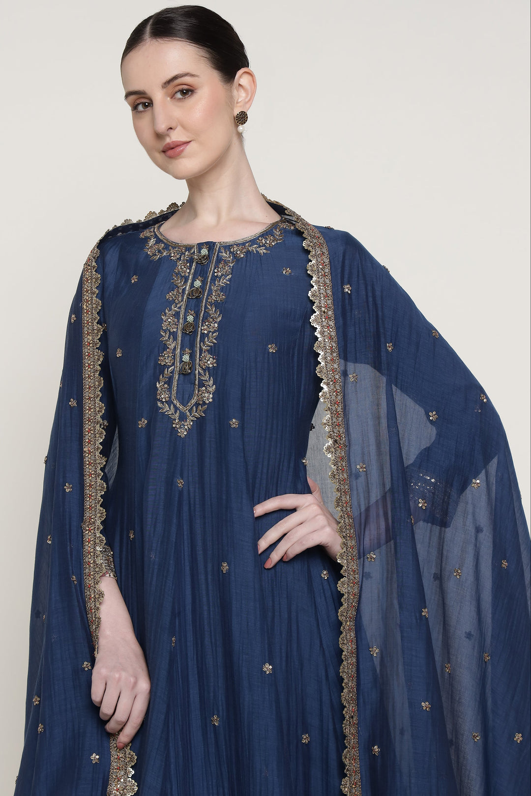 Blue Gul Sadaf Anarkali