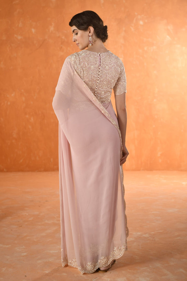 Pink Chandelier Saree