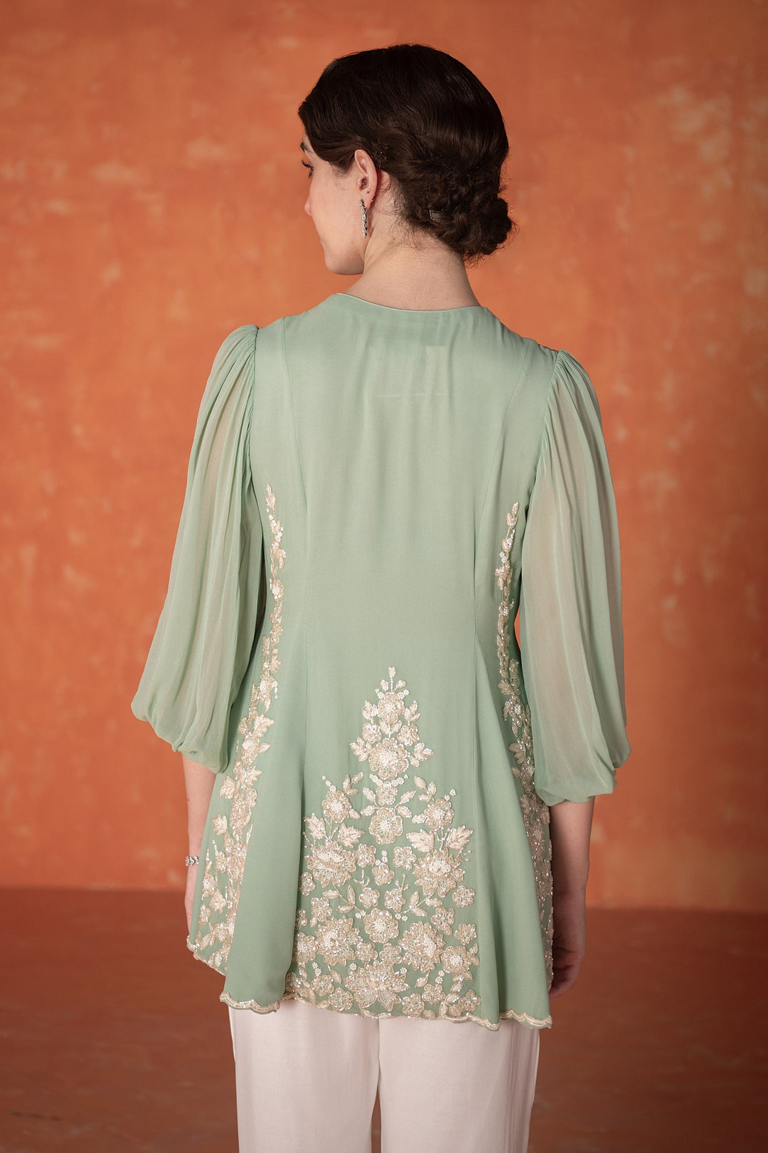 Teal Godet Tunic (Ready To Ship)