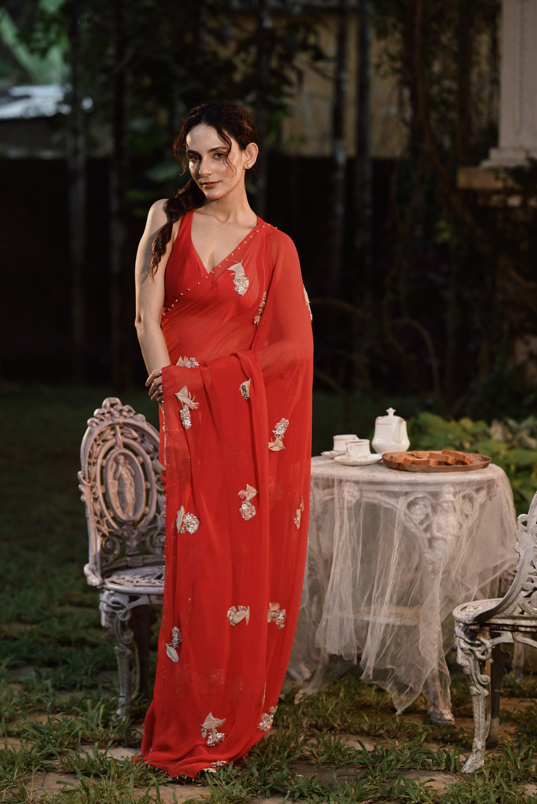 FEATHER SAREE