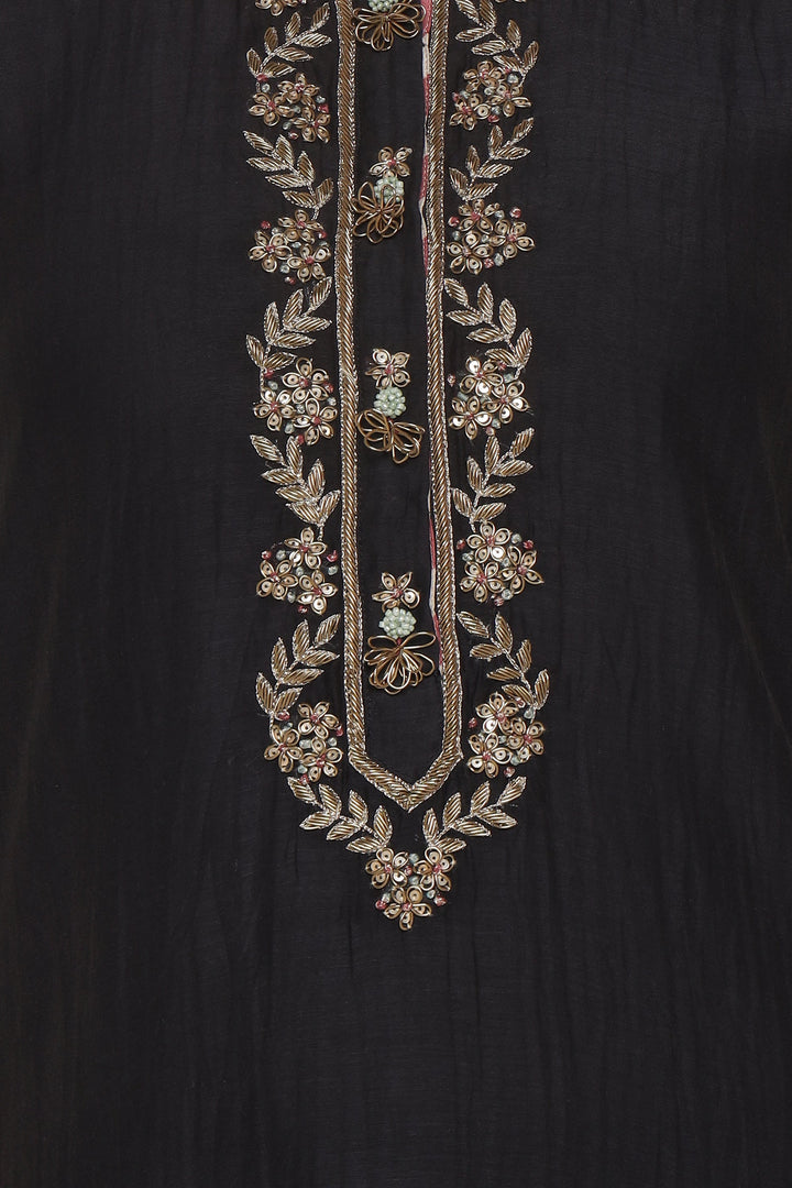 Black Gul Sadaf Coord Set