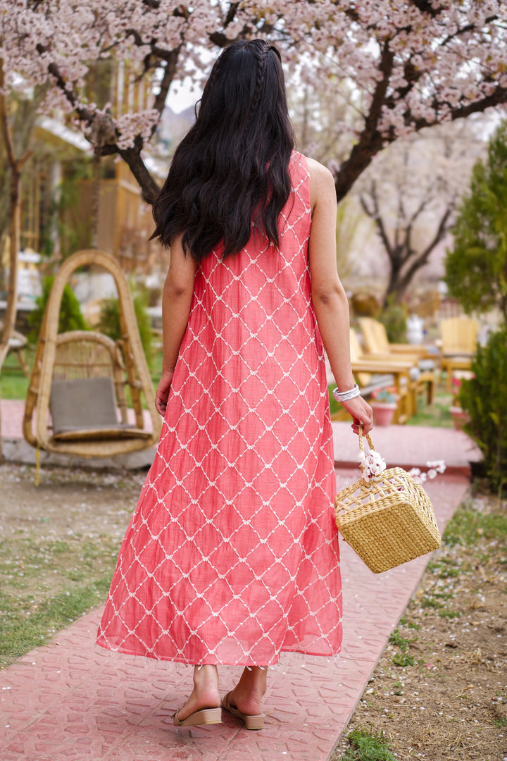 Coral Heart & Bow Dress
