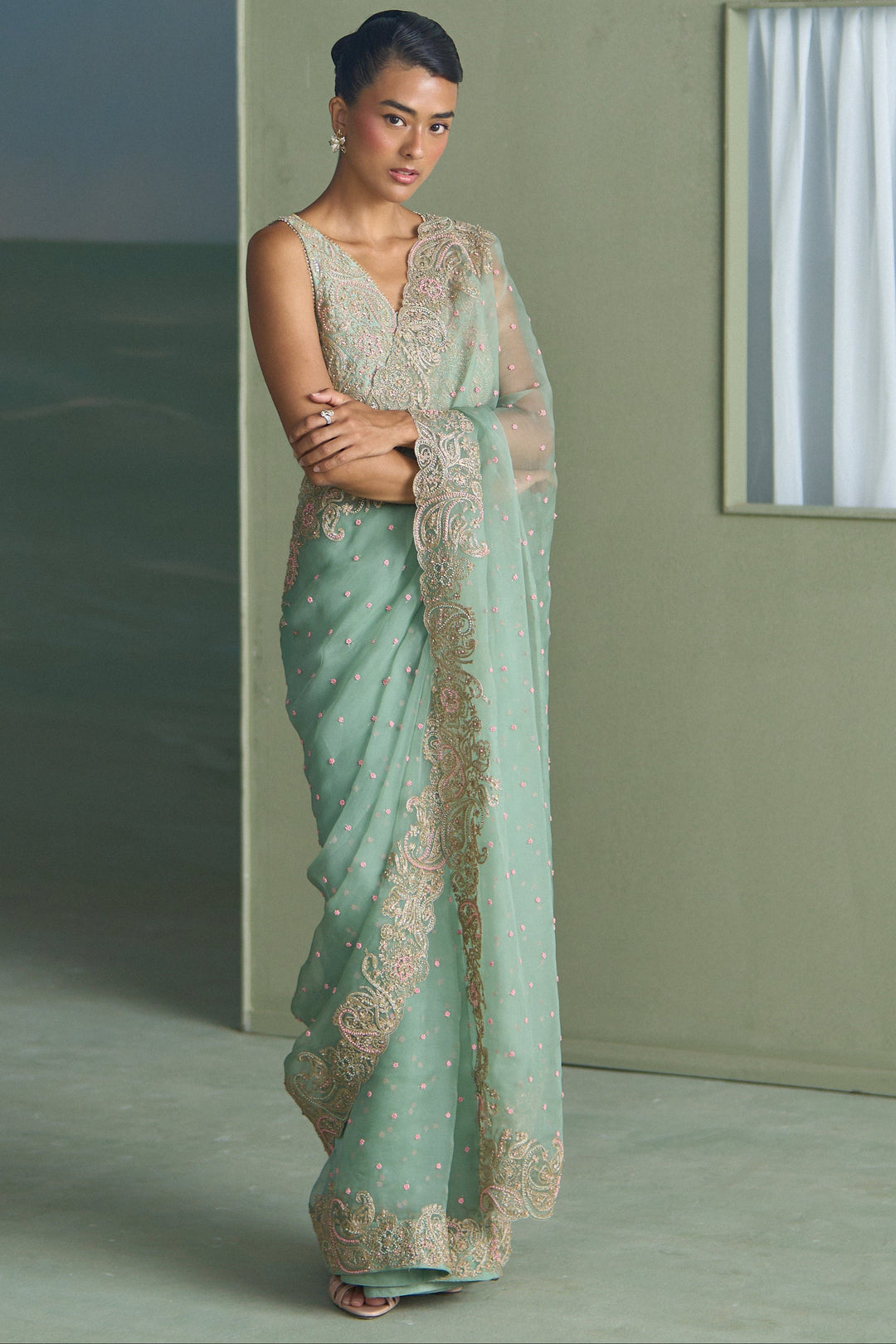 Vrinda Paisley Saree