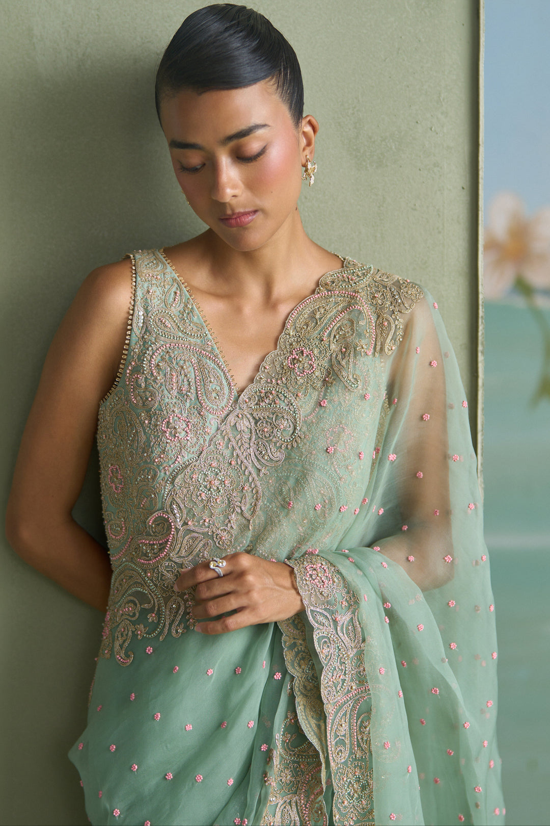 Vrinda Paisley Saree