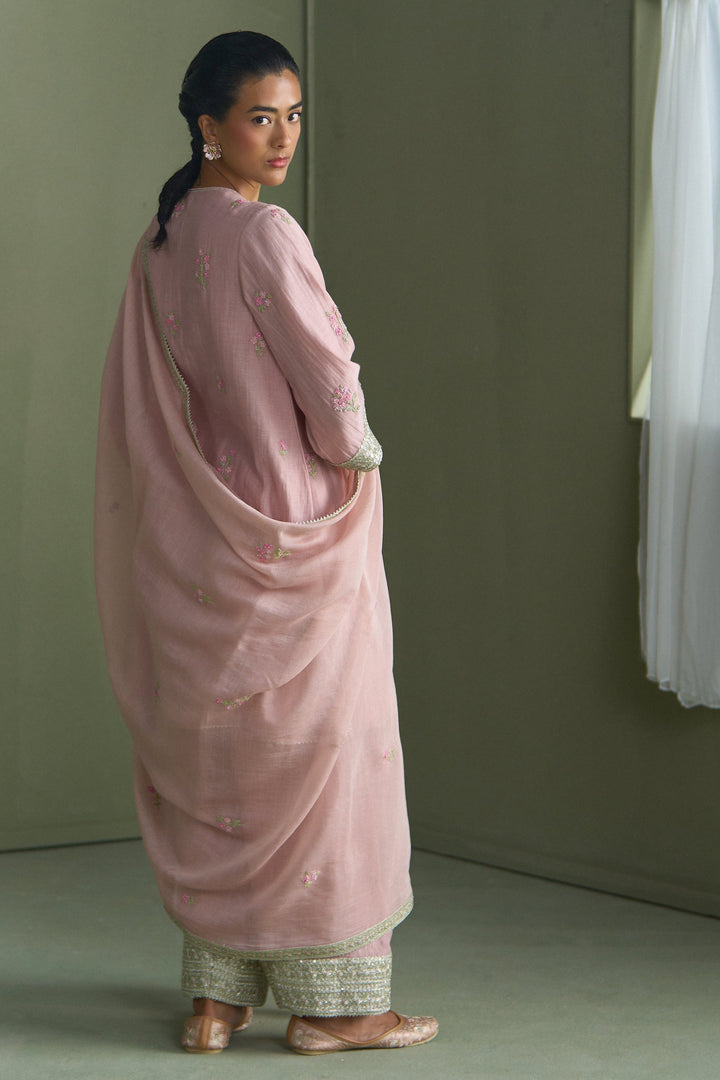 Pink Alice Yoke Kurta Set