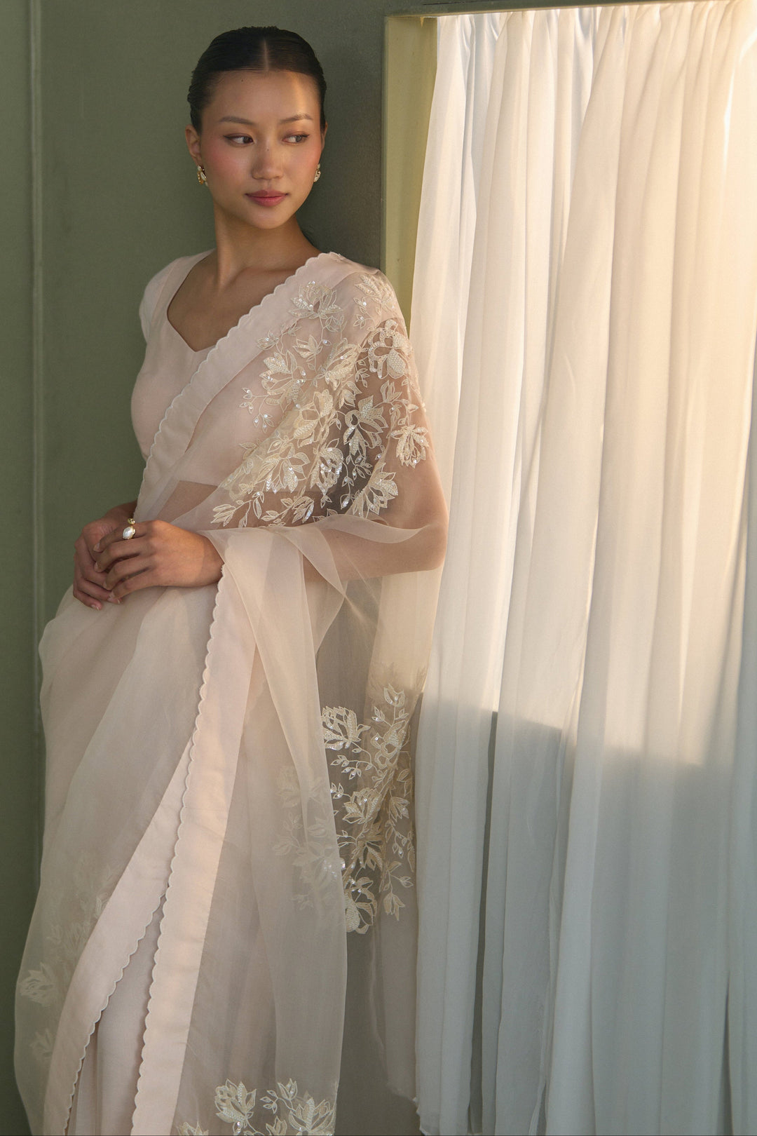 Shadow Bloom Saree
