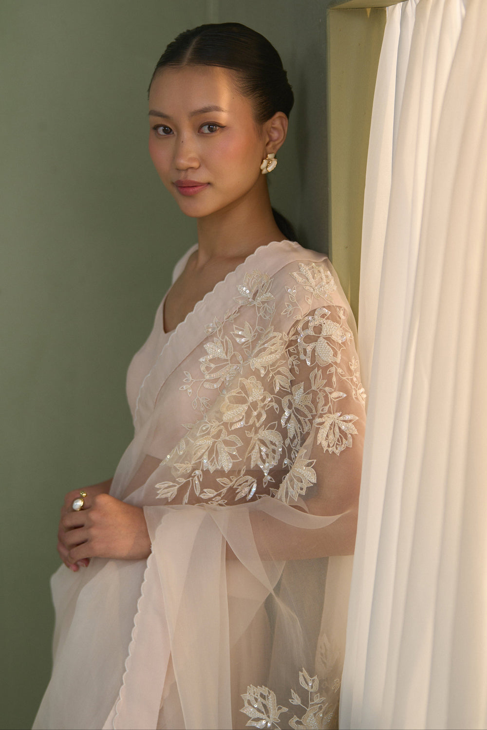 Shadow Bloom Saree
