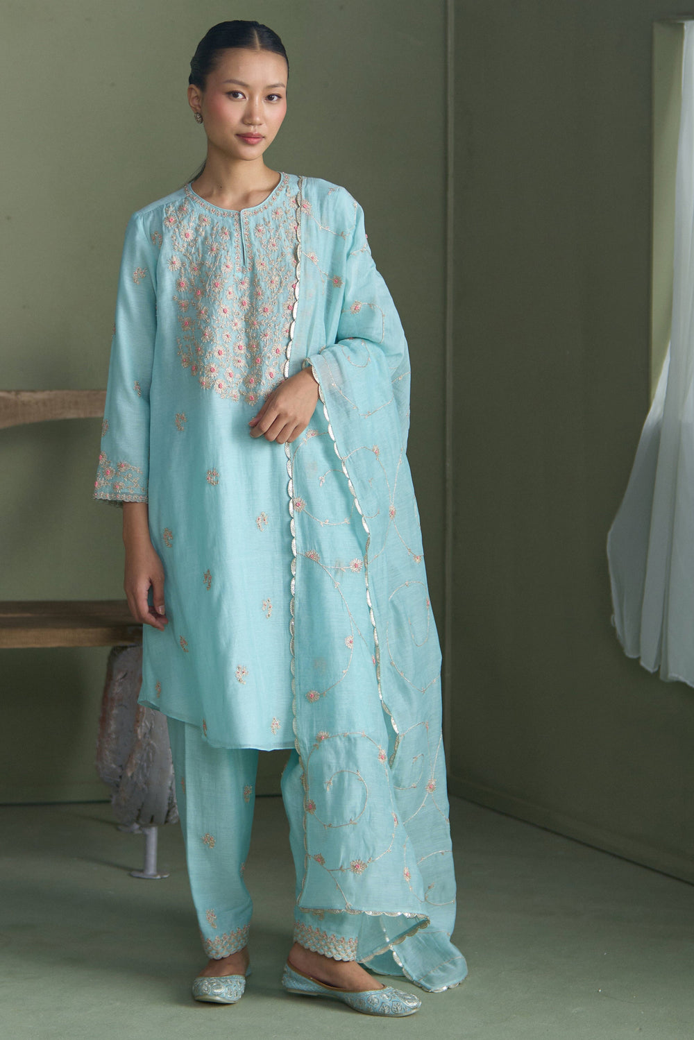Turq Clara Kurta Set